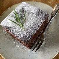 A very cakey brownie - delicious!  at Cafe Jeju 901 in Jeju