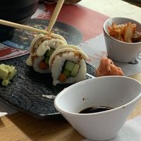 vegan sushi roll  at Wagamama in Bratislava