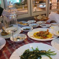 Laterna vegetarian meze for 2, huge & delicious! at Laterna Taverna in Paphos
