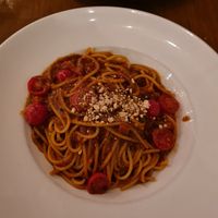 Spaghetti Bolognese at Two Buoys Bistro in St Julians