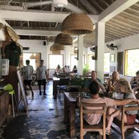 Inside seating at Bukit Cafe in Pecatu