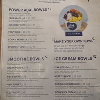 Menu at Acai Queen - Gootama in Ubud