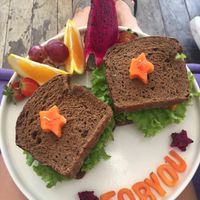 Tempeh bacon sandwich  at Acai Queen - Gootama in Ubud