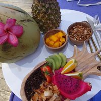 Pink sunset Smoothie bowl at Acai Queen - Gootama in Ubud