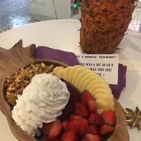 Brazilian açai bowl. Proper açai sorbet (not smoothie bowl) like in Brazil  at Acai Queen - Gootama in Ubud