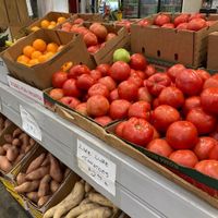 Vendor display  at WNC Farmers' Market in Asheville
