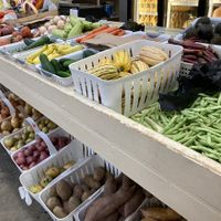 Vendor display  at WNC Farmers' Market in Asheville