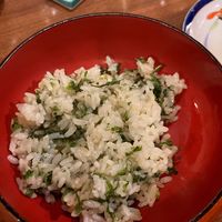 fried rice with mountain veg at Itoya in Matsumoto