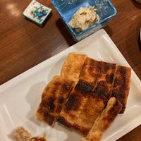 tofu skins. wasabe with sake lees at Itoya in Matsumoto