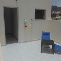 Roof top terrace at Simabo's Backpackers' Hostel in Mindelo