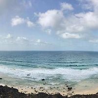 Beach at Simabo's Backpackers' Hostel in Mindelo