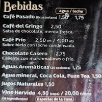 Vegetarian menu page 3 of 6, February 2023 at El Gringo y la Gorda  in Latacunga