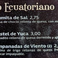 Vegetarian menu page 5 of 6, February 2023 at El Gringo y la Gorda  in Latacunga