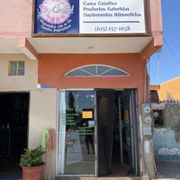 Store front on Main Street  at Soy Salud in Guerrero Negro