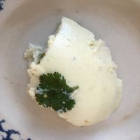 garbanzo-based cheese  at Soy Salud in Guerrero Negro