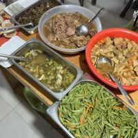 a little part of the buffet   at BoDe Chay in Phu Quoc