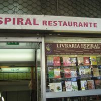 front view of the entrance to the restaurant at Espiral in Lisbon