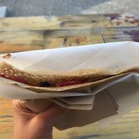 Sweet crepe (dark chocolate with strawberry) at Charlie Brown's Crepes - Food Trailer in Wanaka