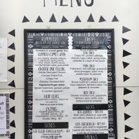 Menu close up at Burrito Craft - Food Trailer in Wanaka