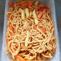 Vegan Stir Fry Noodles ~ Very good. at Buddha's Corner - Food Trailer in Wanaka