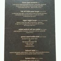 Lunch Menu ~ April 2018 at The Kitchen in Nelson