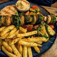 Mushroom skewer at Brizola Bar and Grill in Clitheroe