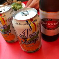 tasty mango drink at Pho in Bratislava