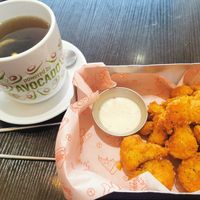 Buffalo cauliflower and mint tea at Happy Friday Kitchen  in Oxford