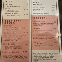 Menu  at Happy Friday Kitchen  in Oxford