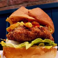 Mac Daddy burger  at Happy Friday Kitchen  in Oxford