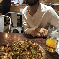 Incredible vegan pizza at Happy Friday Kitchen  in Oxford