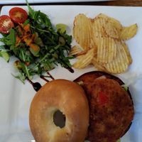Smoky jackfruit burger at Bean Social in Durham