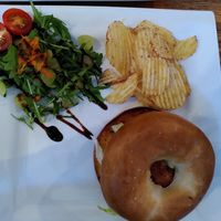 Smoky jackfruit burger at Bean Social in Durham