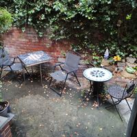 The secret garden at Bean Social in Durham