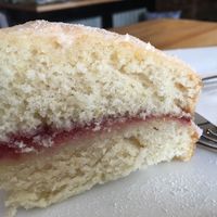 Lemon drizzle cake vegan  at Bean Social in Durham