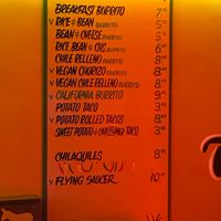 Vegan/Vegetarian Menu at El Burro - Regent Square in Pittsburgh