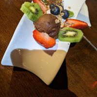 Chocolate mousse at Santa Fe Oxygen and Healing Bar Apothecary in Santa Fe