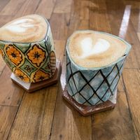 Cappuccino with oatmilk  at ViaVia in Yogyakarta