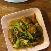 amazing vegan green curry  at Ton Ma Yom in Ao Nang