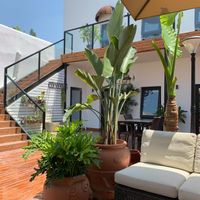 Outside patio at Elaine's in Beijing