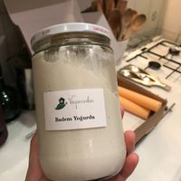 Almond Yogurt at Veganevden in Istanbul