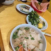 veggie pho, fresh spring roll w tofu, tofu banh mi at Pho Cafe in Wilmington