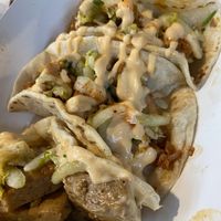 Jackfruit and tofu tacos  at Kalbi Taco Shack in St Louis