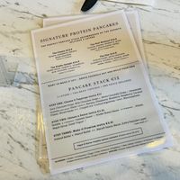 Pancake menu with some vegan options   at POG - Bachelor's Walk in Dublin