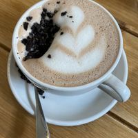 Oreo hot cocoa with plant milk   at POG - Bachelor's Walk in Dublin