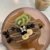 Vegan protein pancakes at POG - Bachelor's Walk in Dublin