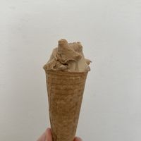 Coffee-almond-chocolate ice cream. Delicious!!  at Otello in Tel Aviv