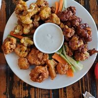 The only good thing we ordered - cauli wings at Sage Regenerative Kitchen in Pasadena