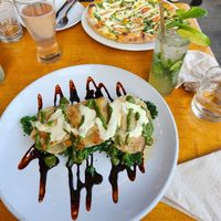Butternut squash ravioli & mojito at Sage Regenerative Kitchen in Pasadena