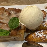 Bread pudding  at Sage Regenerative Kitchen in Pasadena